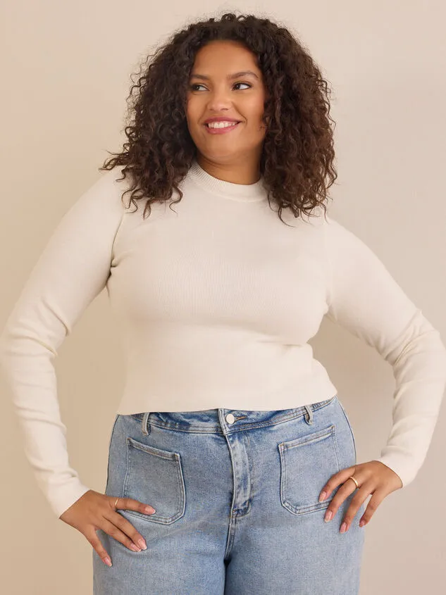 Holland Mock Neck Sweater Black Women Altar039d State Tops