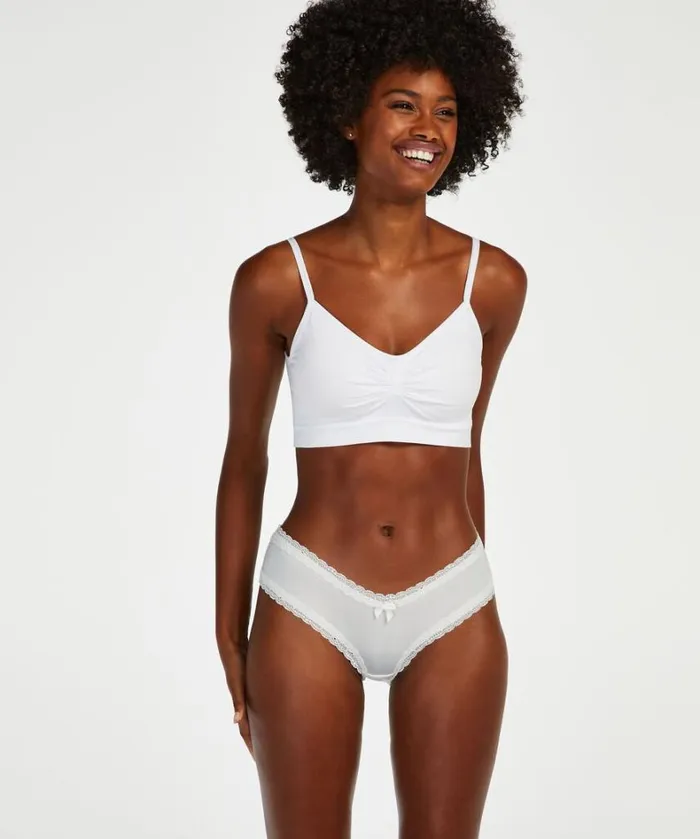 Hunkemller 3Pack London Brazilian 8211 White White 8211 Women