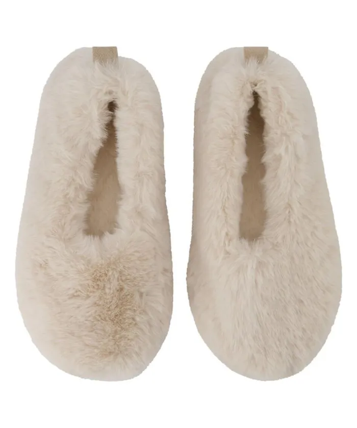 Hunkemller Ballerina Slippers 8211 White White 8211 Women Hunkemller Ballerina Slippers 8211 White White 8211 Women