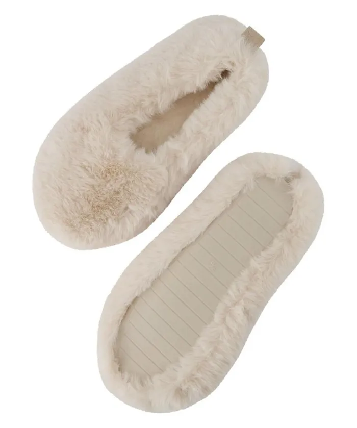 Hunkemller Ballerina Slippers 8211 White White 8211 Women Hunkemller Ballerina Slippers 8211 White White 8211 Women
