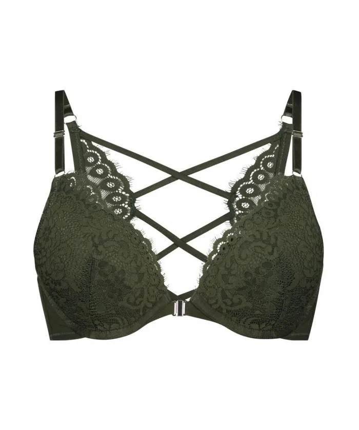 Hunkemller Cardi Padded Pushup Underwired Bra 8211 Green Green 8211 Women Hunkemller Cardi Padded Pushup Underwired Bra 8211 Green Green 8211 Women