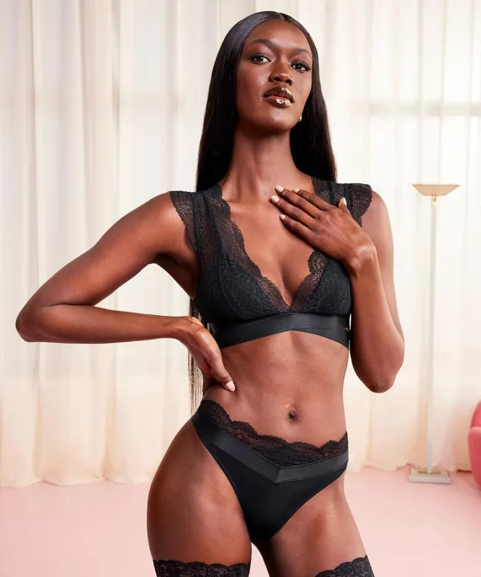 Hunkemller Cheyenna Thong 8211 Black Black 8211 Women