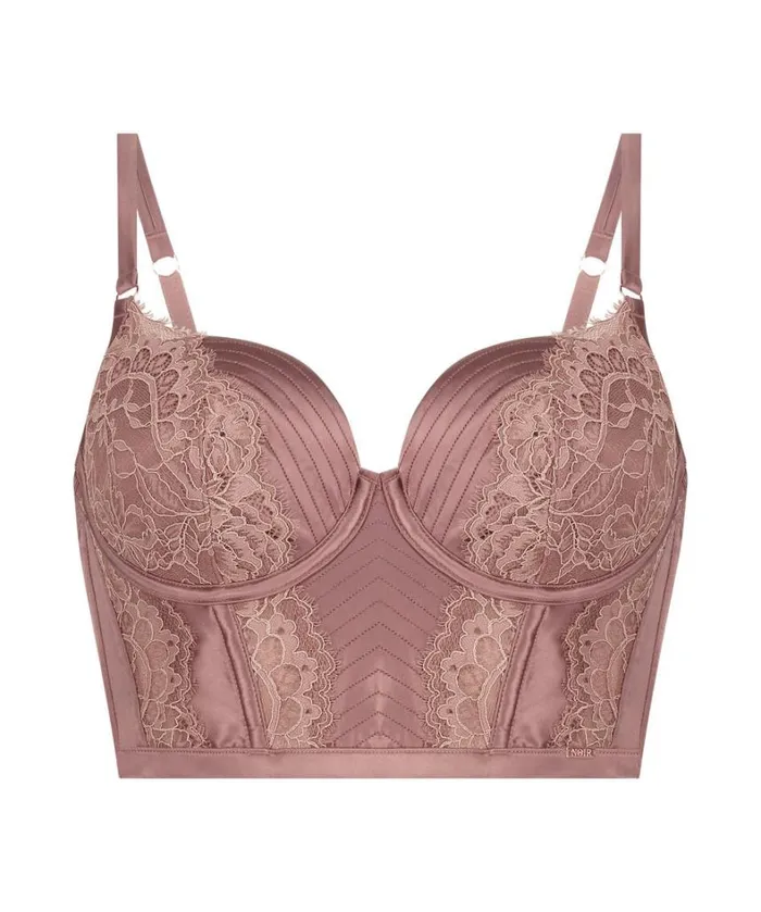 Hunkemller Erika Padded Longline Underwired Bra 8211 Brown 8211 Women Hunkemller Erika Padded Longline Underwired Bra 8211 Brown 8211 Women