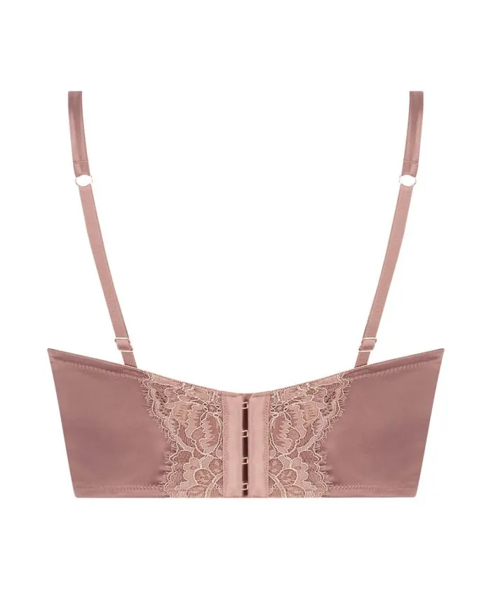 Hunkemller Erika Padded Longline Underwired Bra 8211 Brown 8211 Women Hunkemller Erika Padded Longline Underwired Bra 8211 Brown 8211 Women