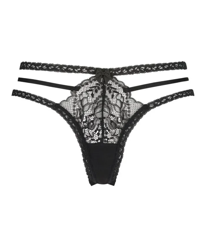 Hunkemller Esther Thong 8211 Black Black 8211 Women Hunkemller Esther Thong 8211 Black Black 8211 Women