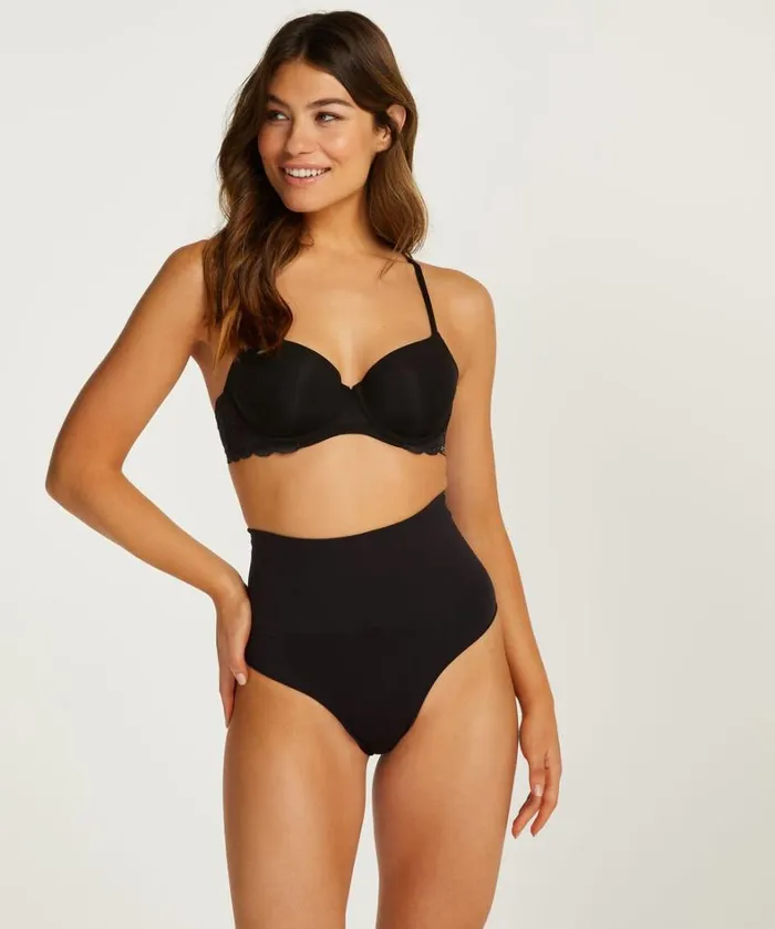 Hunkemller Firming High Figurecontrol Thong 8211 Black 8211 Women