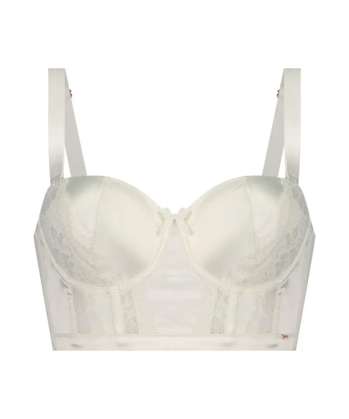 Hunkemller Florencia Padded Longline Underwired Bra 8211 White White 8211 Women Hunkemller Florencia Padded Longline Underwired Bra 8211 White White 8211 Women