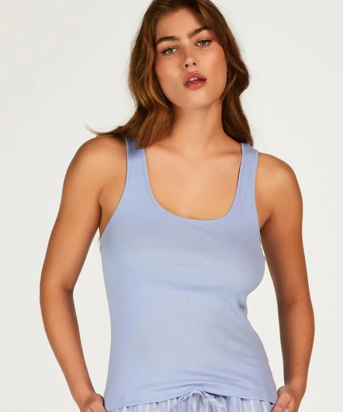 Hunkemller Jersey Tank Top 8211 Blue Blue 8211 Women