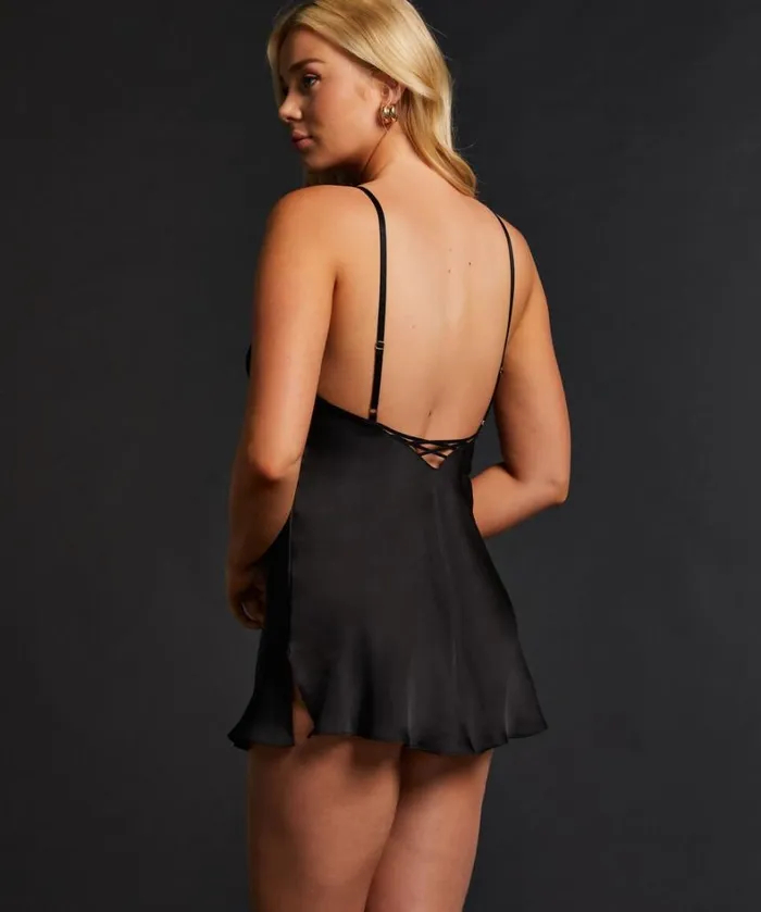 Hunkemller Kaely Slip Dress 8211 Black Black 8211 Women Hunkemller Kaely Slip Dress 8211 Black Black 8211 Women