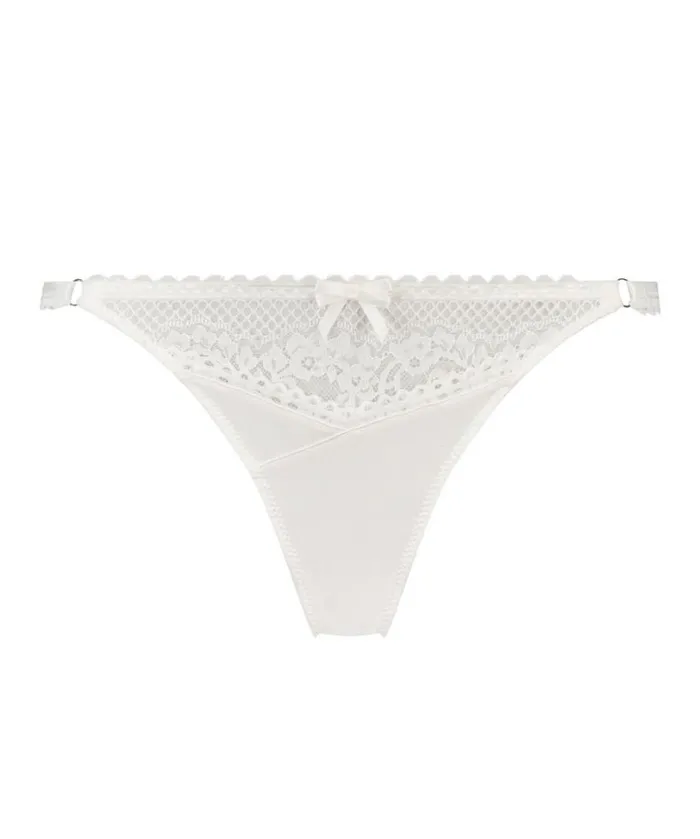 Hunkemller Malika Thong 8211 White White 8211 Women Hunkemller Malika Thong 8211 White White 8211 Women