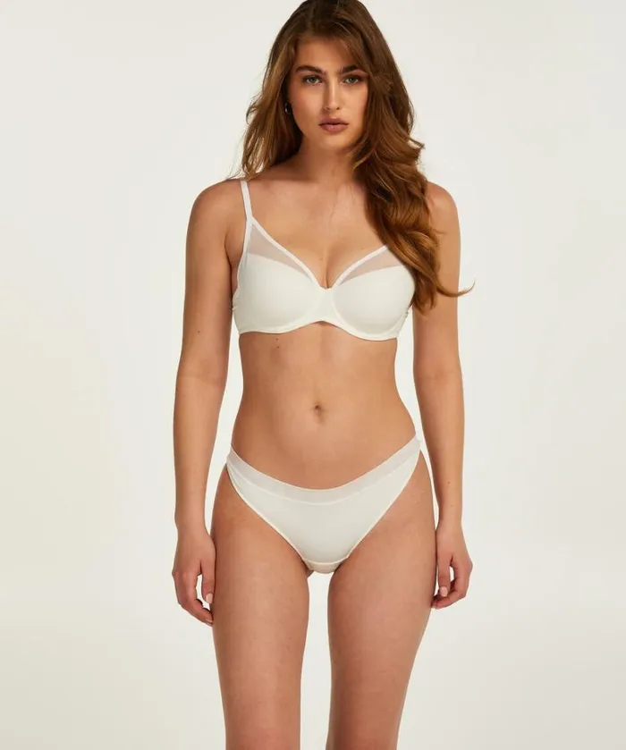 Hunkemller Mesh Thong 8211 White White 8211 Women