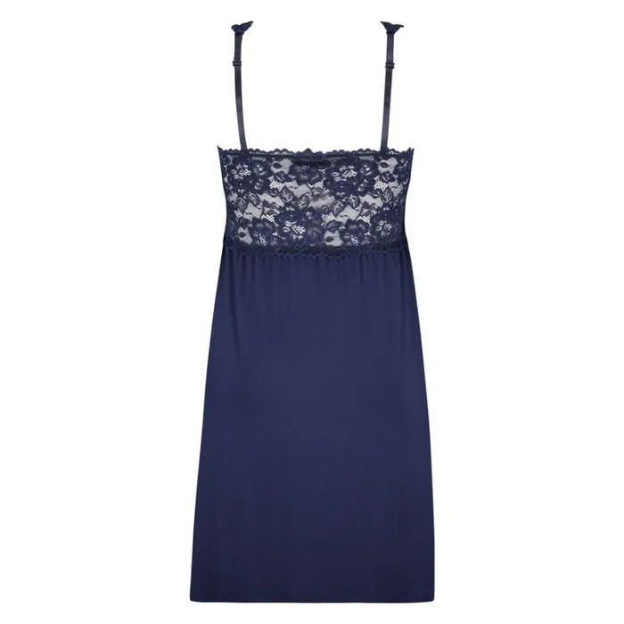 Hunkemller Modal Lace Slip Dress 8211 Blue Blue 8211 Women Hunkemller Modal Lace Slip Dress 8211 Blue Blue 8211 Women