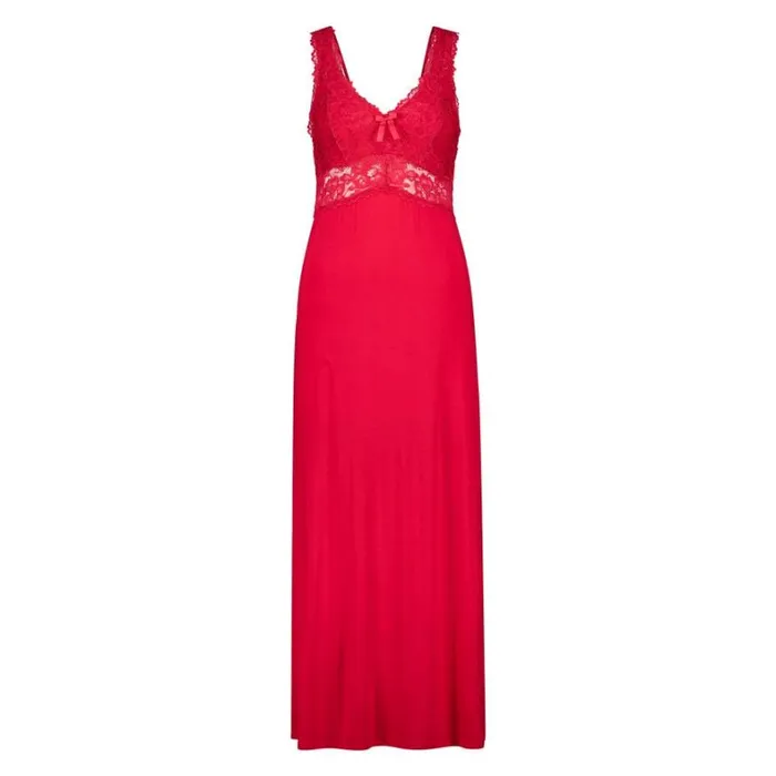 Hunkemller Nora Lace Long Slip Dress 8211 Red Red 8211 Women Hunkemller Nora Lace Long Slip Dress 8211 Red Red 8211 Women