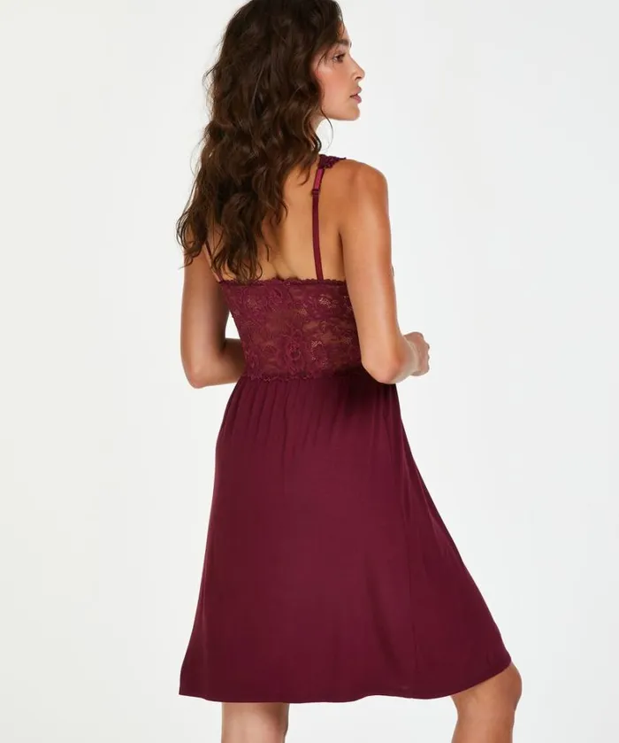 Hunkemller Nora Lace Slip Dress 8211 Purple Purple 8211 Women Hunkemller Nora Lace Slip Dress 8211 Purple Purple 8211 Women