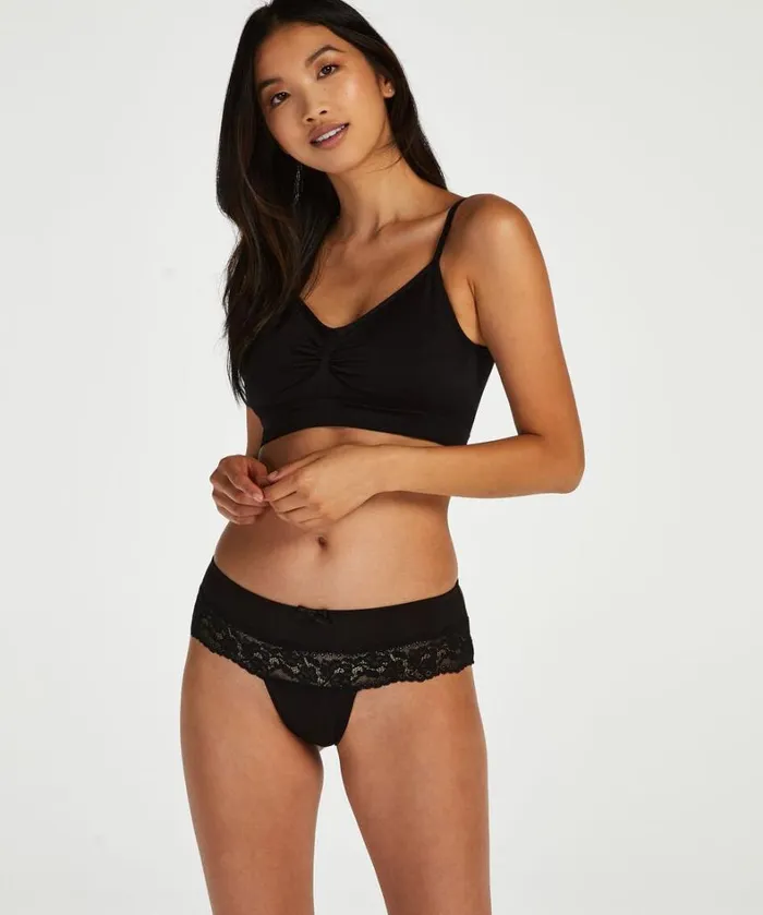 Hunkemller Paris Thong Boxers 8211 Black Black 8211 Women