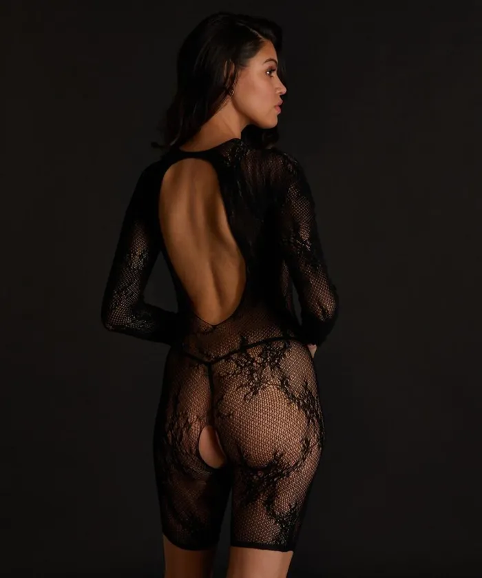 Hunkemller Playsuit Lace Open Crotch 8211 Black Black 8211 Women