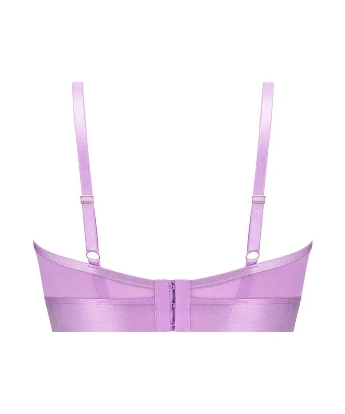 Hunkemller Pleasure NonPadded Longline Underwired Bra 8211 Purple 8211 Women Hunkemller Pleasure NonPadded Longline Underwired Bra 8211 Purple 8211 Women