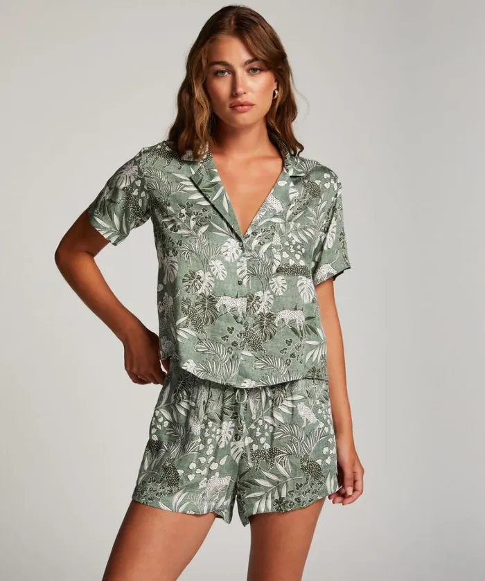 Hunkemller Pyjama Shorts 8211 Green Green 8211 Women