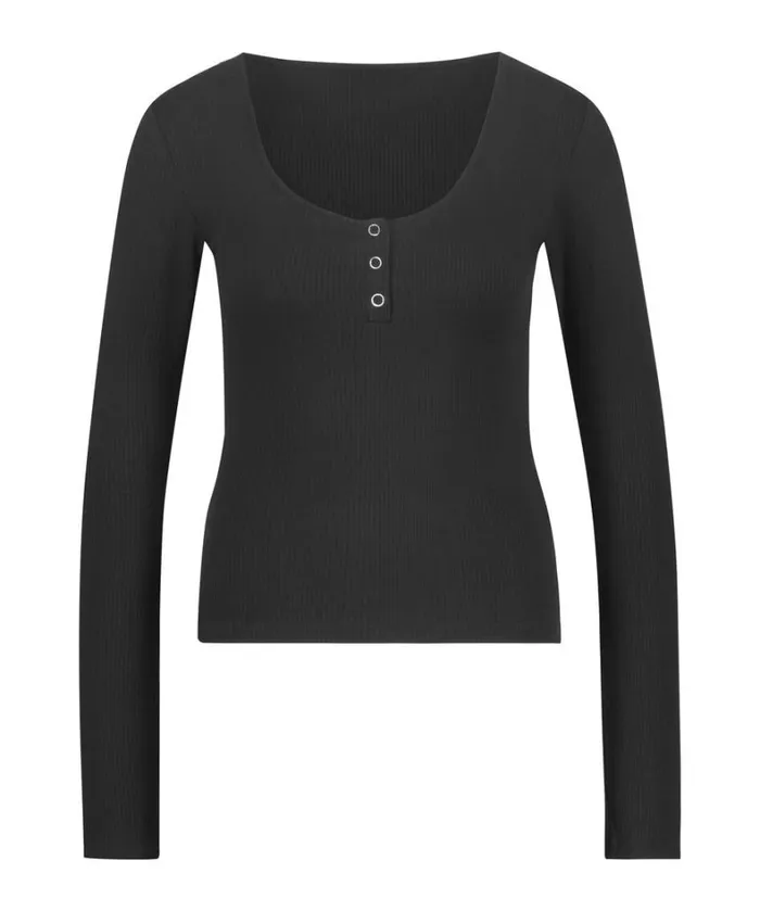 Hunkemller Ribbed Pyjama Top 8211 Brown Brown 8211 Women Hunkemller Ribbed Pyjama Top 8211 Brown Brown 8211 Women