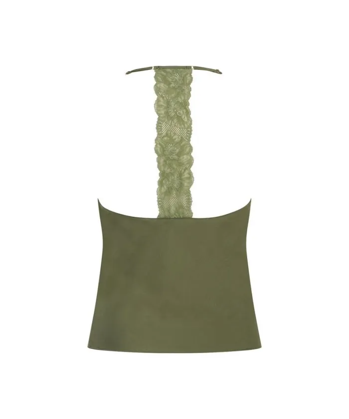 Hunkemller Satin Cami Top 8211 Green Green 8211 Women Hunkemller Satin Cami Top 8211 Green Green 8211 Women