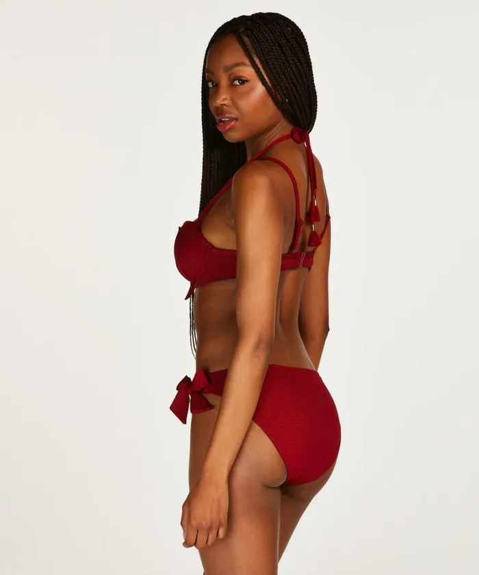 Hunkemller Scallop Bikini Bottoms 8211 Red Red 8211 Women Hunkemller Scallop Bikini Bottoms 8211 Red Red 8211 Women