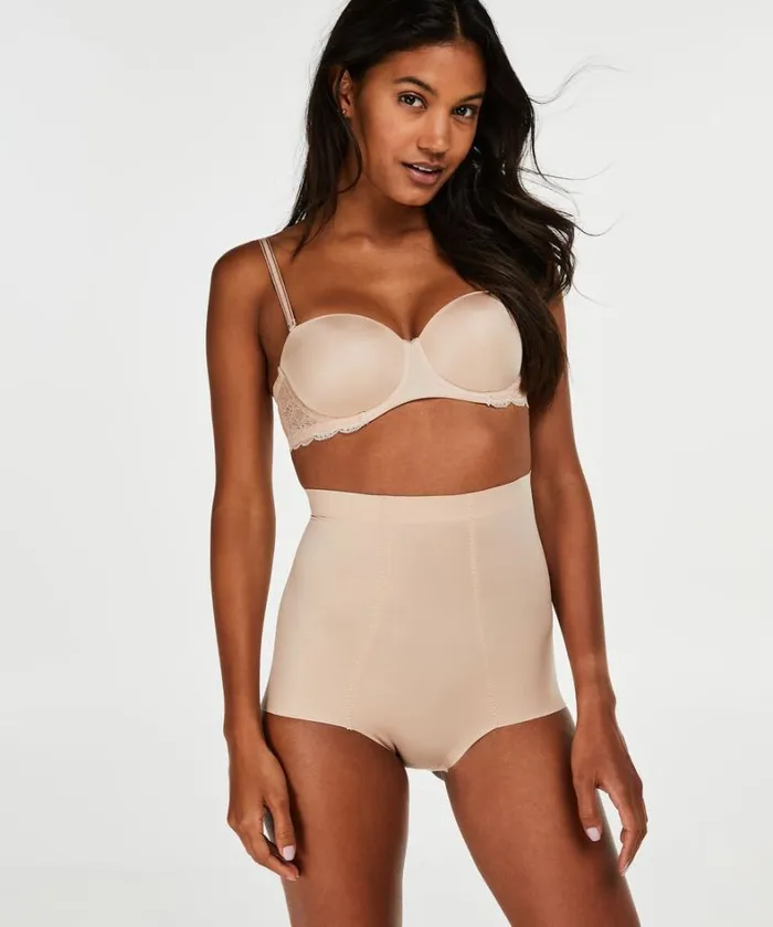 Hunkemller Sculpting Scuba High Waisted Brief 8211 Beige Beige 8211 Women