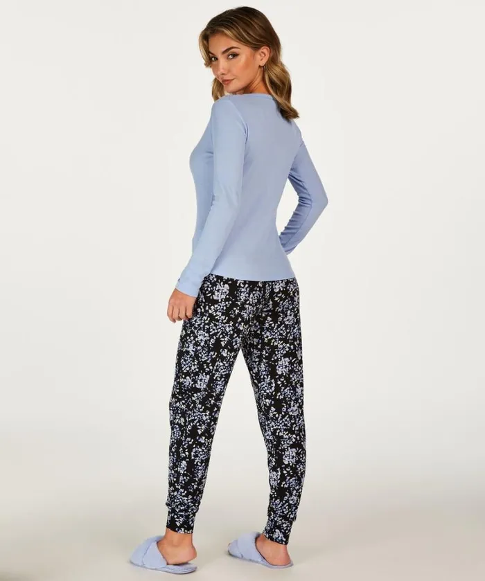 Hunkemller Tall Painted Leopard Pyjama Pants 8211 Black Black 8211 Women