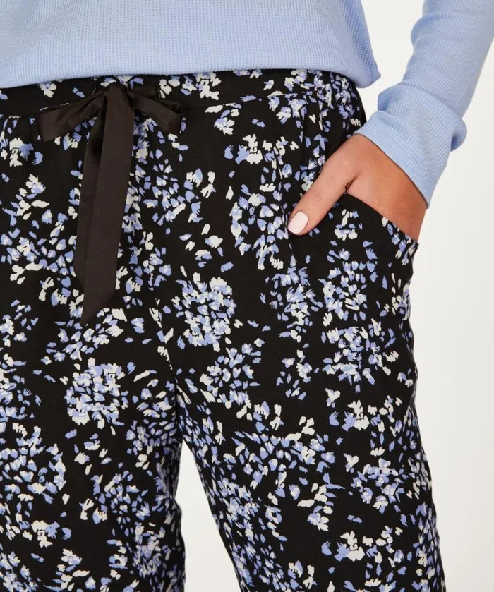 Hunkemller Tall Painted Leopard Pyjama Pants 8211 Black Black 8211 Women Hunkemller Tall Painted Leopard Pyjama Pants 8211 Black Black 8211 Women