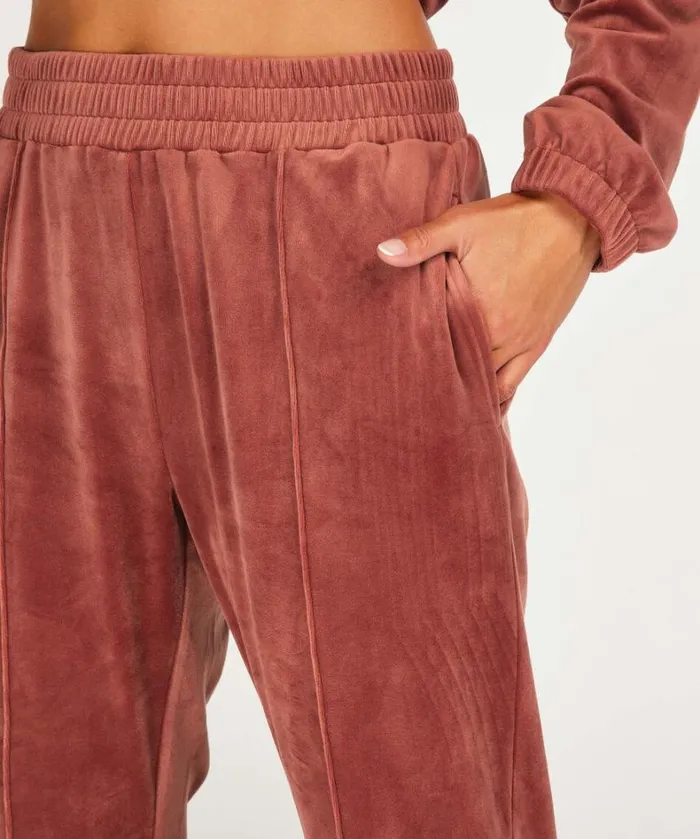 Hunkemller Tall Velours Jogging Bottoms 8211 Brown Brown 8211 Women Hunkemller Tall Velours Jogging Bottoms 8211 Brown Brown 8211 Women