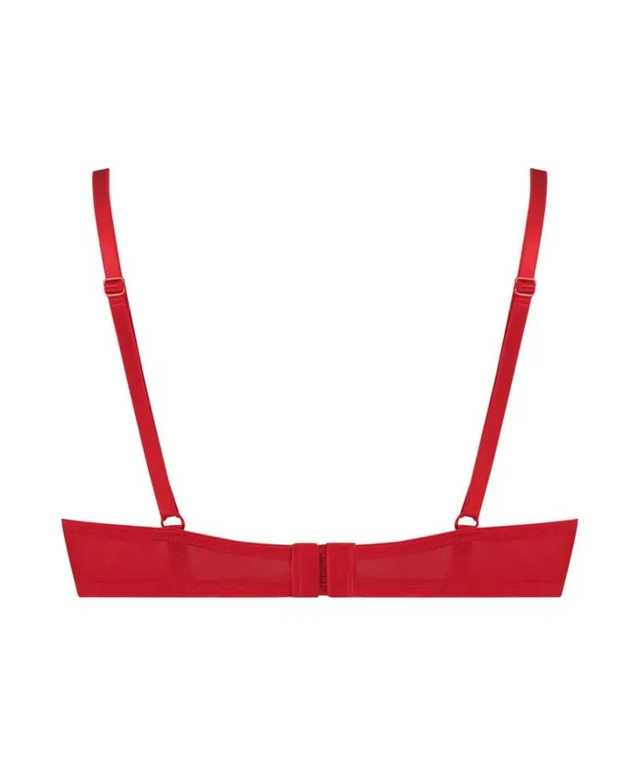 Hunkemller Teddy Padded PushUp Underwired Bra 8211 Red Red 8211 Women Hunkemller Teddy Padded PushUp Underwired Bra 8211 Red Red 8211 Women