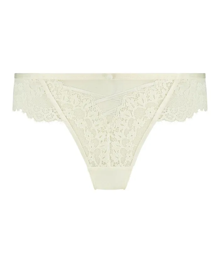 Hunkemller Thong Daisy 8211 White White 8211 Women Hunkemller Thong Daisy 8211 White White 8211 Women