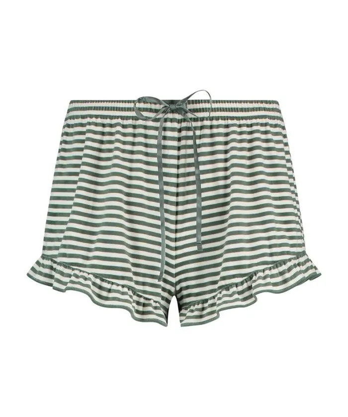 Hunkemller Velours Ruffle Shorts 8211 Green Green 8211 Women Hunkemller Velours Ruffle Shorts 8211 Green Green 8211 Women