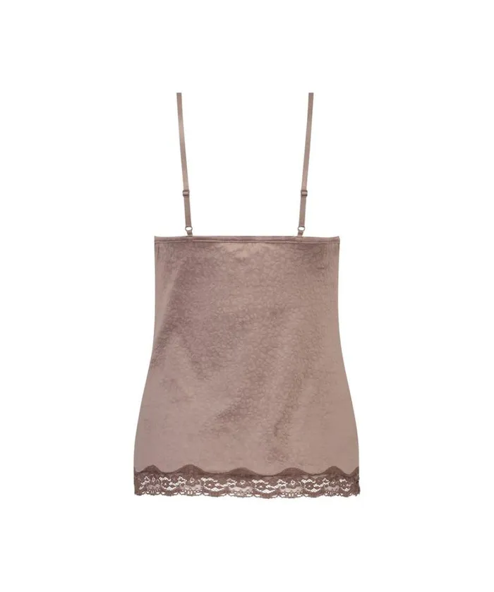 Hunkemller Velvet Lace Cami 8211 Brown Brown 8211 Women Hunkemller Velvet Lace Cami 8211 Brown Brown 8211 Women