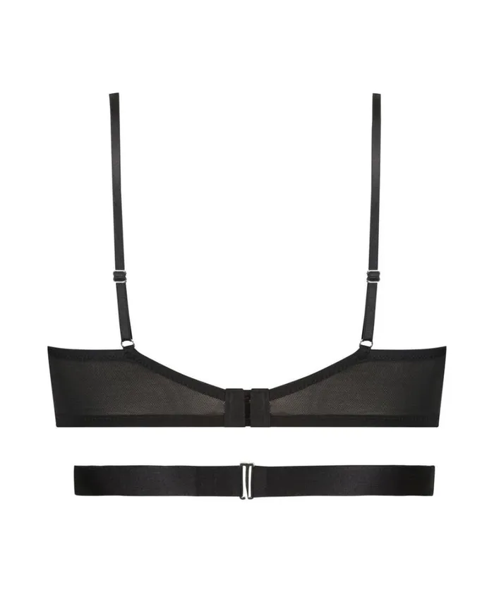 Hunkemller Violet NonPadded Underwired Bra 8211 Black Black 8211 Women Hunkemller Violet NonPadded Underwired Bra 8211 Black Black 8211 Women