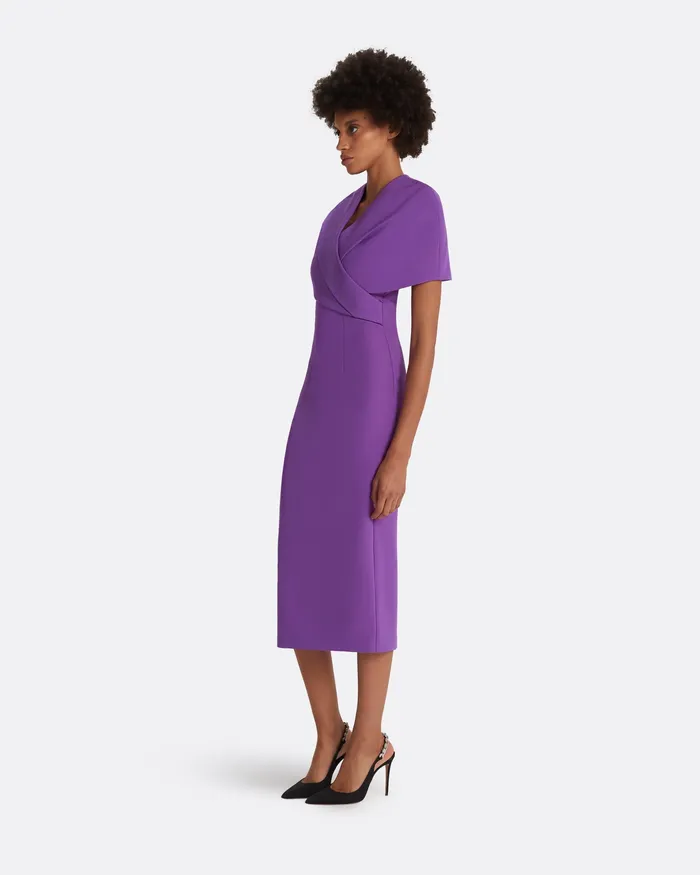 Icons Safiyaa Women Flora Lilac Midi Dress Lilac