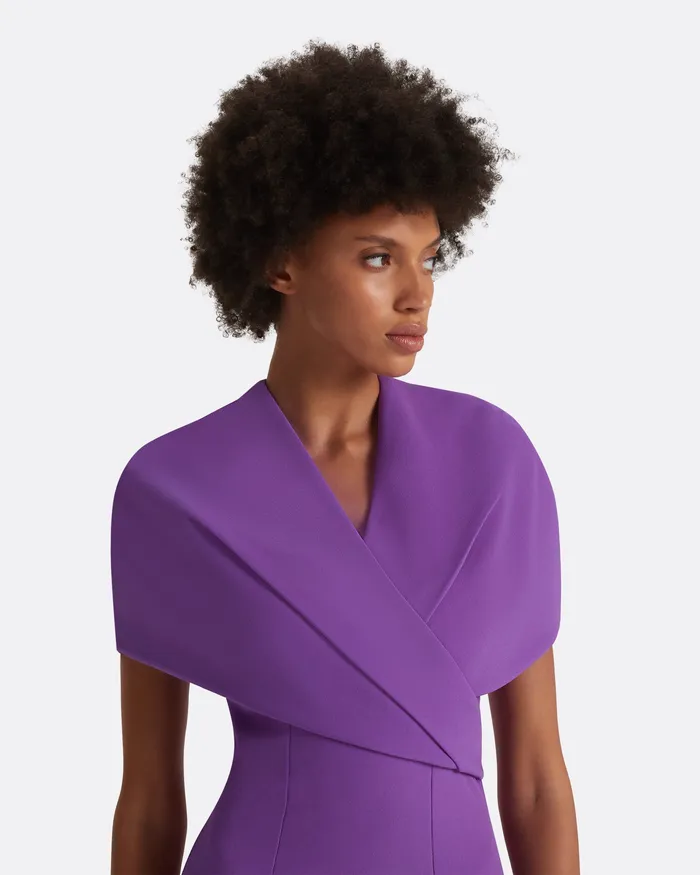 Icons Safiyaa Women Flora Lilac Midi Dress Lilac