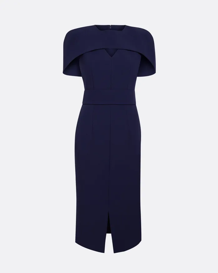 Icons Women Safiyaa Rosa Azurite Blue Midi Dress Azuriteblue