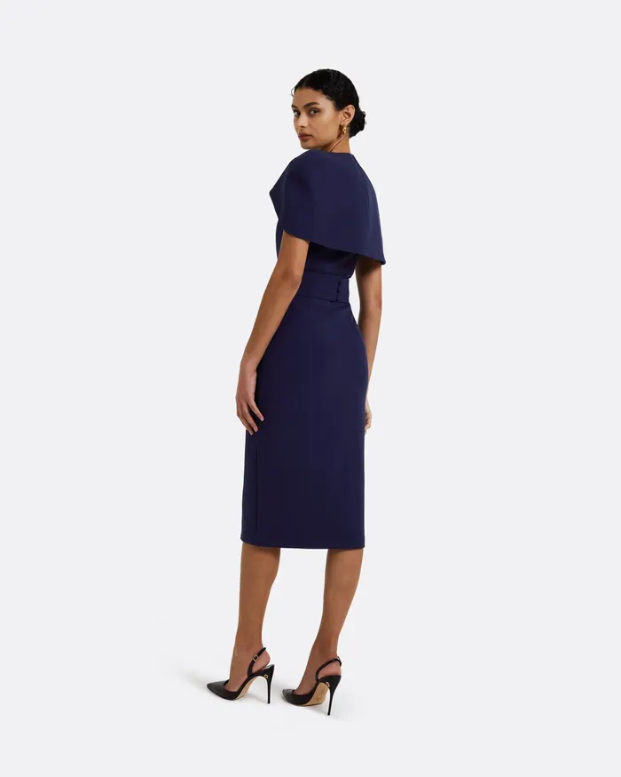 Icons Women Safiyaa Rosa Azurite Blue Midi Dress Azuriteblue