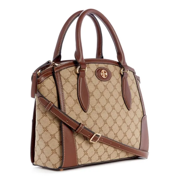 Innes Satchel Mocha Logomahogany Women Nine West Satchels and Shoulder Bags Innes Satchel Mocha Logomahogany Women Nine West Satchels and Shoulder Bags