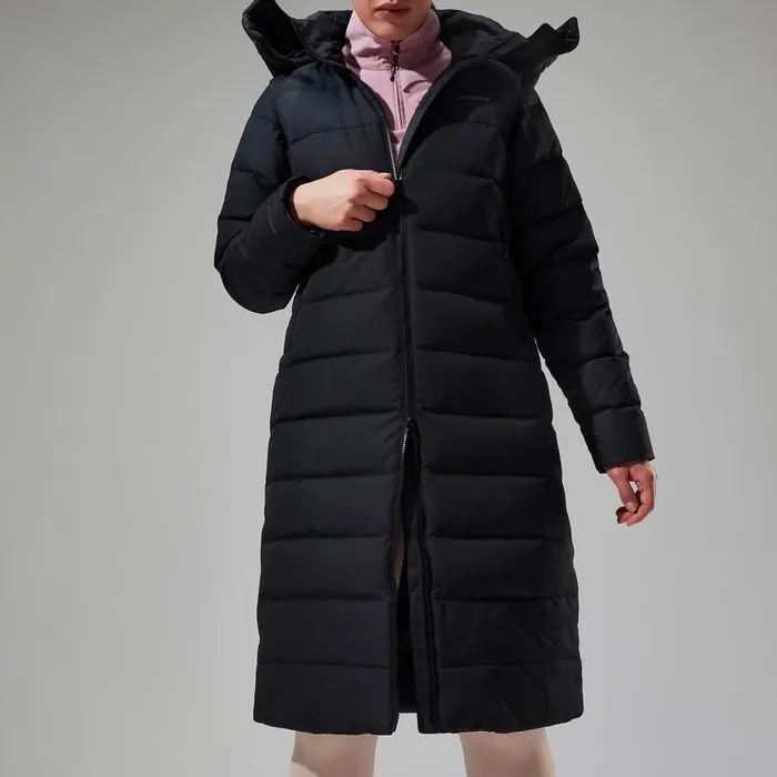 Insulated Women Berghaus Embo 4in1 Down Insulated Long Jacket 8211 Black
