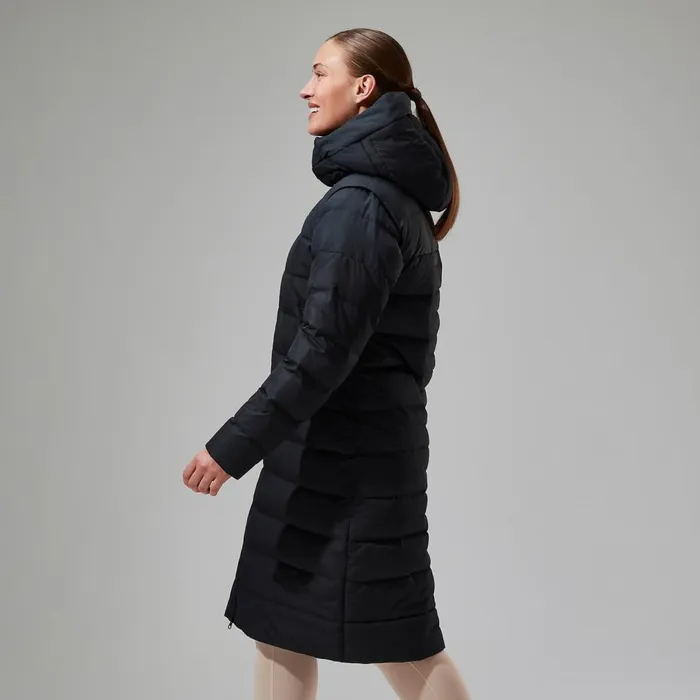 Insulated Women Berghaus Embo 4in1 Down Insulated Long Jacket 8211 Black