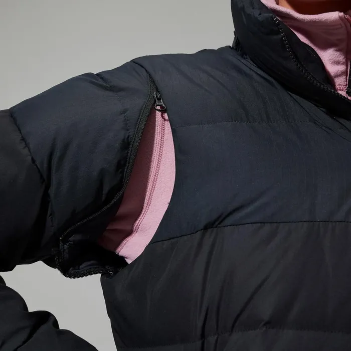 Insulated Women Berghaus Embo 4in1 Down Insulated Long Jacket 8211 Black