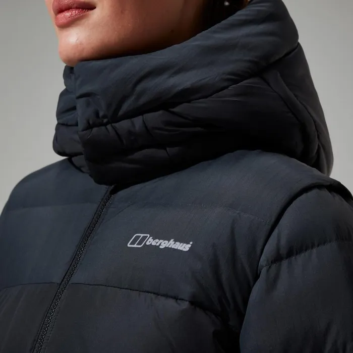 Insulated Women Berghaus Embo 4in1 Down Insulated Long Jacket 8211 Black