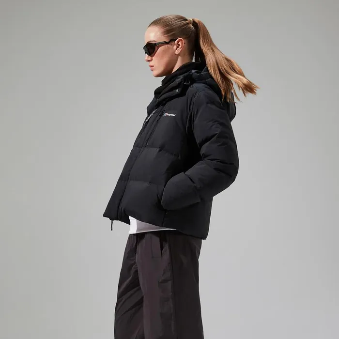 Insulated Women Berghaus Saffren Hooded Down Insulated Jacket 8211 Black Insulated Women Berghaus Saffren Hooded Down Insulated Jacket 8211 Black