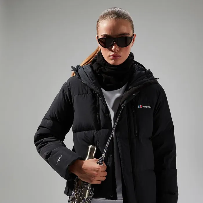 Insulated Women Berghaus Saffren Hooded Down Insulated Jacket 8211 Black Insulated Women Berghaus Saffren Hooded Down Insulated Jacket 8211 Black