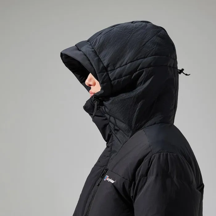 Insulated Women Berghaus Saffren Hooded Down Insulated Jacket 8211 Black Insulated Women Berghaus Saffren Hooded Down Insulated Jacket 8211 Black