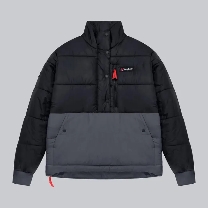 Insulated Women Berghaus Selapass Insulated Half Zip Jacket 8211 Black Grey