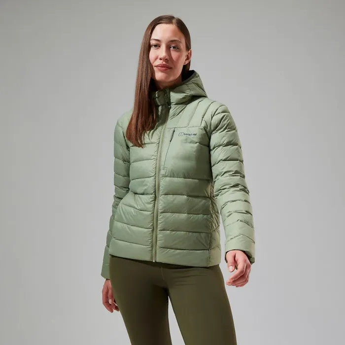 Insulated Women Berghaus Silksworth Hooded Down Insulated Jacket 8211 Green