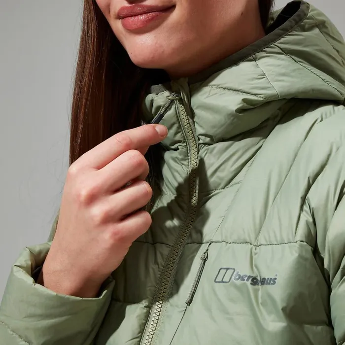 Insulated Women Berghaus Silksworth Hooded Down Insulated Jacket 8211 Green