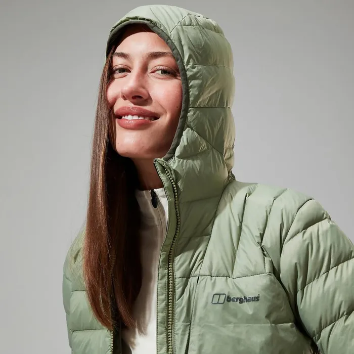 Insulated Women Berghaus Silksworth Hooded Down Insulated Jacket 8211 Green